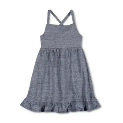 Hope & Henry Girls' Organic Cotton Sleeveless Knit Flounce Sundress, Infant -Hope & Henry Sales GUEST b8f262e2 07c4 4a7c 8f9d 687b33f3dc7a
