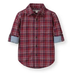 Hope & Henry Boys' Convertible Double Weave Button Down Shirt, Kids -Hope & Henry Sales GUEST bb2f7cb9 5042 4d9b 93a1 ef1e89a5683a