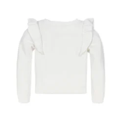 Hope & Henry Girls' Long Sleeve Pointelle Yoke Ruffle Sweater, Infant -Hope & Henry Sales GUEST bb51ab12 7f61 4986 a14b ffd36819e52b