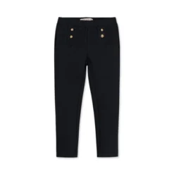 Hope & Henry Girls' Button Placket Ponte Pant, Infant -Hope & Henry Sales GUEST bbf3c2be d394 43d9 9a46 82583c5571fd 1