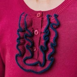 Hope & Henry Girls' Long Sleeve Ruffle Sweater Henley, Infant -Hope & Henry Sales GUEST bc688ce3 d321 4b2d a01c fe5735df2aa1