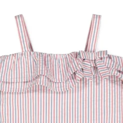 Hope & Henry Girls' Ruffle Edge Romper, Infant