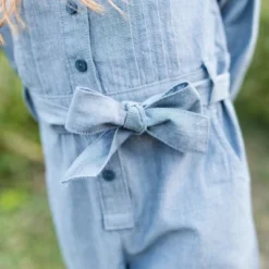 Hope & Henry Girls' Organic Cotton Pintucked Button Front Jumpsuit, Infant -Hope & Henry Sales GUEST c151df56 d5ae 400b afc1 4233ffdd2ce3