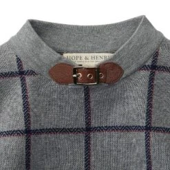 Hope & Henry Girls' Organic Cotton Sweater Cape, For Kids