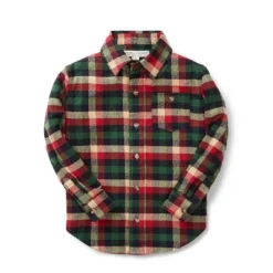 Hope & Henry Boys' Brushed Flannel Button Down Shirt, Infant -Hope & Henry Sales GUEST c43df768 1379 4223 bca7 872847b8dc44