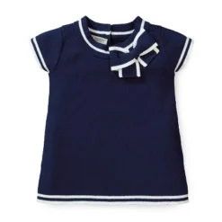 Hope & Henry Girls' Milano Tipped Short Sleeve Sweater, Kids -Hope & Henry Sales GUEST c53c021b 9551 407a a341 3c4fcb1a8103