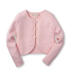 Hope & Henry Girls' Cropped Curved Hem Cardigan, Infant -Hope & Henry Sales GUEST c5b55f10 2eaf 43c9 8dc3 28d609ab730c