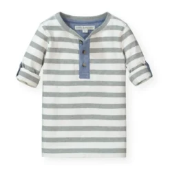 Hope & Henry Boys' Henley Tee With Rolled Sleeves, Kids -Hope & Henry Sales GUEST c65fea4a 7e34 4892 bf48 c4e6455bc259