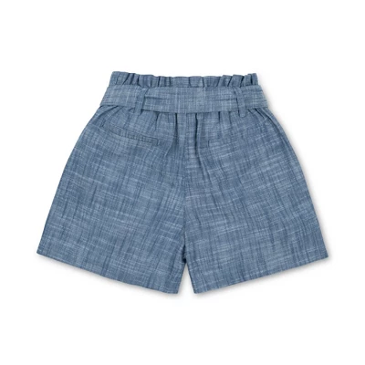 Hope & Henry Girls' Organic Cotton Pull-On Cinched Waist Woven Short, Infant 4 Hope & Henry Girls' Organic Cotton Pull-On Cinched Waist Woven Short, Infant - Image 2