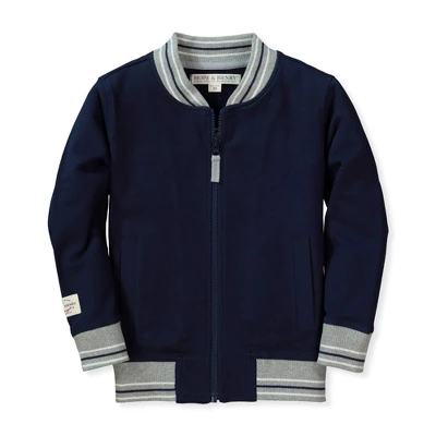 Hope & Henry Boys' French Terry Baseball Jacket, Kids 6 Hope & Henry Boys' French Terry Baseball Jacket, Kids - Image 4
