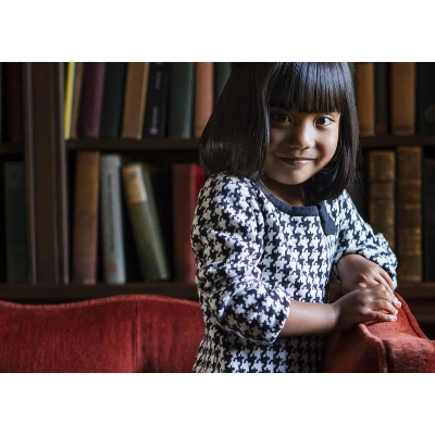 Hope & Henry Girls' Bow Detail Sweater Dress, Infant 6 Hope & Henry Girls' Bow Detail Sweater Dress, Infant - Image 4