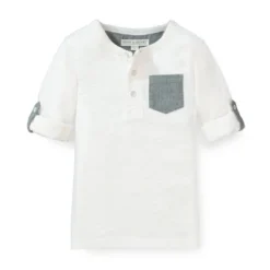 Hope & Henry Boys' Henley Pocket Tee With Rolled Sleeves, Kids -Hope & Henry Sales GUEST cd6f1b3e 6287 47fa 974d 7203036921f8