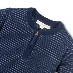 Hope & Henry Boys' Long Sleeve Henley Pullover Sweater, Infant