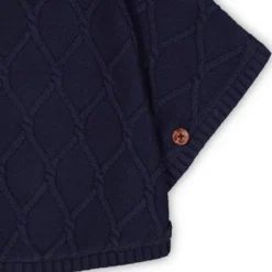 Hope & Henry Girls' Organic Cotton Mock Neck Sweater Cape, Kids -Hope & Henry Sales GUEST d07ce10f 23af 4859 a30b 71d232ba3c3c