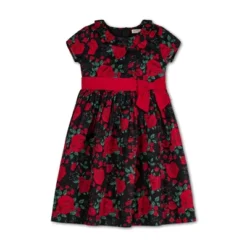 Hope & Henry Girls' Short Sleeve Ruffle Collar Party Dress With Bow, Toddler -Hope & Henry Sales GUEST d2c0a8b8 19b1 428d 963e 5c77700fc828 1