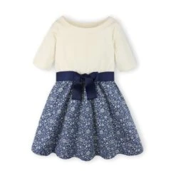 Hope & Henry Girls' Organic Cotton Lightweight Blocked Skater Dress, Kids -Hope & Henry Sales GUEST d31959d9 d8eb 4d05 a1b5 8946c5edab87