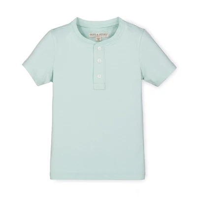 Hope & Henry Boys' Organic Cotton Short Sleeve Henley Tee, Kids 8 Hope & Henry Boys' Organic Cotton Short Sleeve Henley Tee, Kids - Image 6