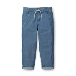 Hope & Henry Boys' Chambray Rolled Cuff Pant With Drawstring, Kids -Hope & Henry Sales GUEST d6e7124d 26c1 4e6a 98b4 a671b57d317d