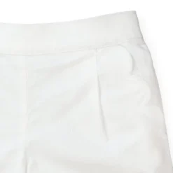 Hope & Henry Girls' Scallop Wide Leg Cropped Pants, Kids