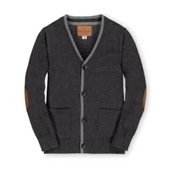 Hope & Henry Boys' Tipped Cardigan With Elbow Patches, Kids -Hope & Henry Sales GUEST da269766 ce96 49a9 8824 0aee2568b486