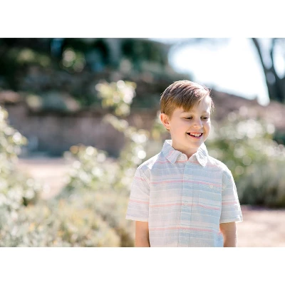 Hope & Henry Boys' Linen Short Sleeve Button Down Shirt, Kids 7 Hope & Henry Boys' Linen Short Sleeve Button Down Shirt, Kids - Image 5