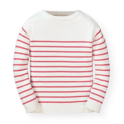 Hope & Henry Girls' Organic Cotton Breton Pullover Sweater, Infant 8 Hope & Henry Girls' Organic Cotton Breton Pullover Sweater, Infant - Image 6