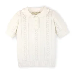 Hope & Henry Girls' Organic Cotton Short Sleeve Peter Pan Collar Sweater Polo , Infant -Hope & Henry Sales GUEST dd8b17ff 3705 41aa aa2f 8cac6d4d7e0a