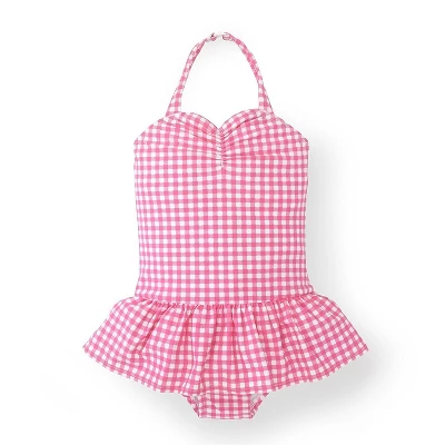 Hope & Henry Girls' Ruched Halter Swimsuit, Kids 7 Hope & Henry Girls' Ruched Halter Swimsuit, Kids - Image 5