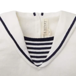 Hope & Henry Girls' Sailor Sweater Top, Infant