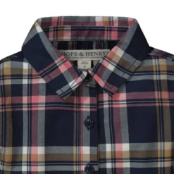 Hope & Henry Girls' Tie-Waist Shirtdress, Infant