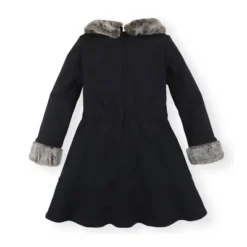 Hope & Henry Girls' Long Sleeve Ponte Skater Dress With Faux Fur Trim, Infant -Hope & Henry Sales GUEST e27b21fd b4f0 4b36 bd67 71cd7fee691f