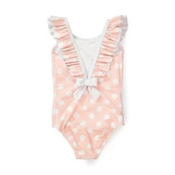 Hope & Henry Girls' Ruffle Neck One-Piece Swimsuit, Toddler -Hope & Henry Sales GUEST e2c14537 124c 42ef b9ad 0e118cd126fd