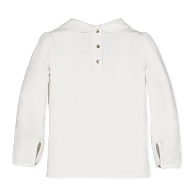 Hope & Henry Girls' Organic Cotton Knit Top With Woven Collar, Infant 5 Hope & Henry Girls' Organic Cotton Knit Top With Woven Collar, Infant - Image 3