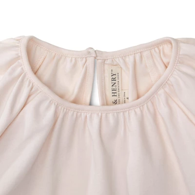 Hope & Henry Girls' Flutter Top With Crochet Dot Trim, Infant 4 Hope & Henry Girls' Flutter Top With Crochet Dot Trim, Infant - Image 2