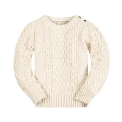 Hope & Henry Girls' Long Sleeve Cable Knit Fisherman Sweater, Infant -Hope & Henry Sales GUEST e67ad7ee 77d8 4045 95de 76bab9985ab4