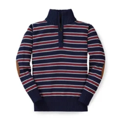 Hope & Henry Boys' Half Zip Pullover Sweater With Elbow Patches, Infant -Hope & Henry Sales GUEST e74b23b8 6472 4897 b2eb 2c03b833bb32