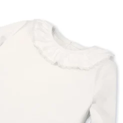 Hope & Henry Girls' Long Sleeve Ruffle Neck Knit Top, Infant -Hope & Henry Sales GUEST e7f120f5 5f3d 466c 8b07 6fc2b7729960