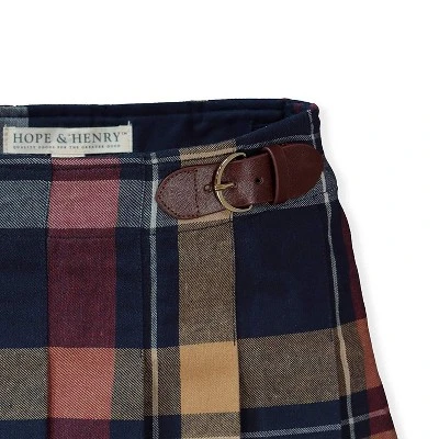 Hope & Henry Girls' Pleated Skirt With Buckle Detail, Kids 3 Hope & Henry Girls' Pleated Skirt With Buckle Detail, Kids