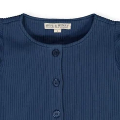 Hope & Henry Girls' Rib Knit Jumpsuit, Infant