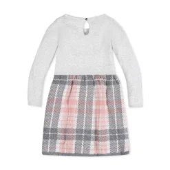 Hope & Henry Girls' Long Sleeve Skater Sweater Dress With Bow, Infant -Hope & Henry Sales GUEST fcb880a7 e9dd 4531 b5c1 7c09edd6d279 2