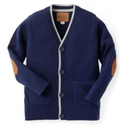 Hope & Henry Boys' Tipped Cardigan With Elbow Patches, Infant -Hope & Henry Sales GUEST fceed067 8b22 4675 898f a1c5f54e3ac9 1